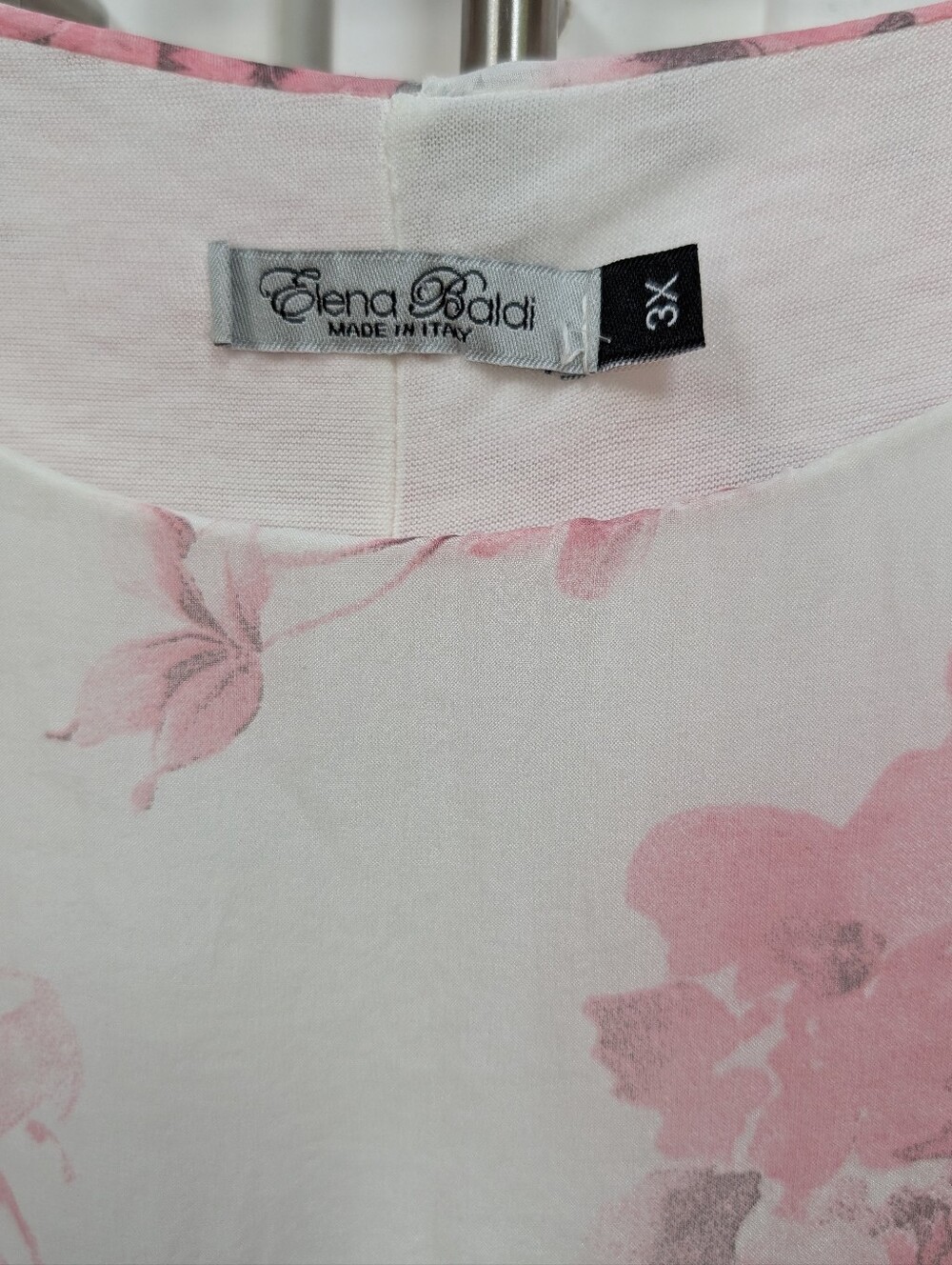 Elena Baldi Silk Floral Tunic Top - Picture 6 of 8